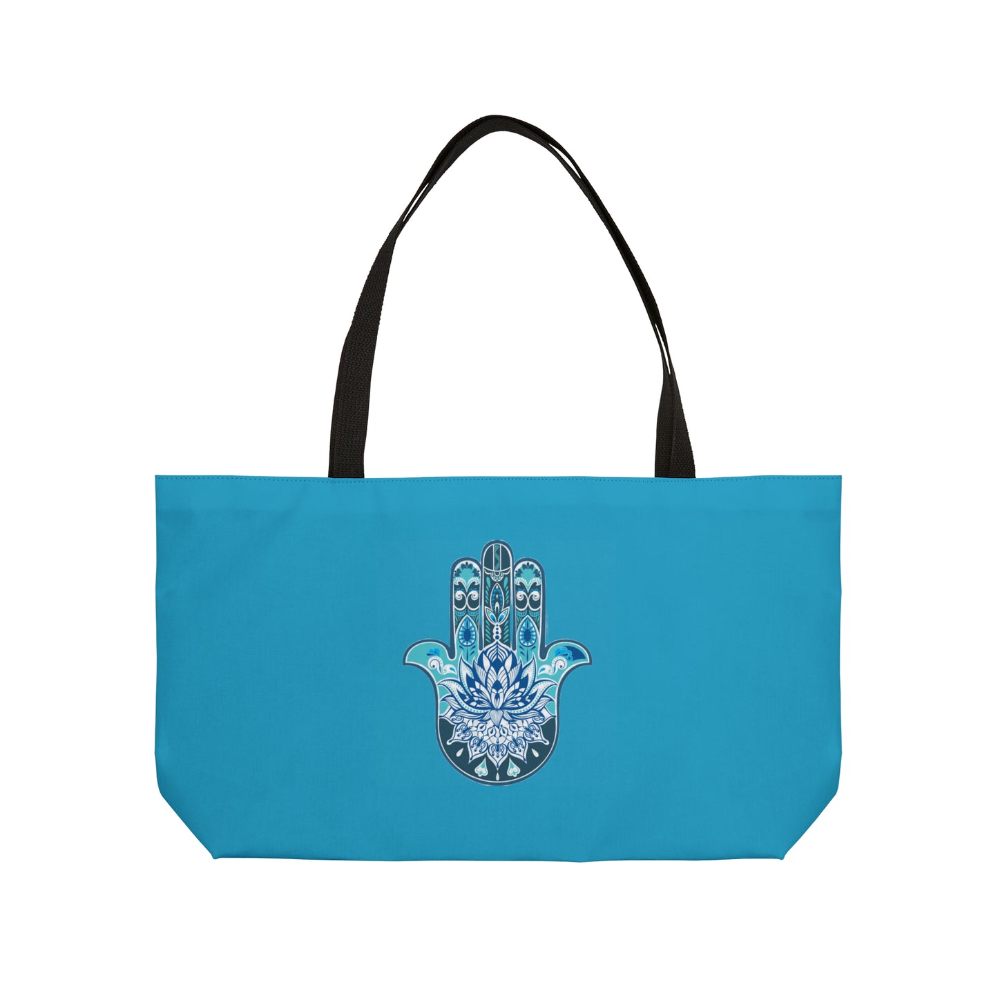 Hamsa - Chamsa - Lotus - Torquise  Big Tote Bag