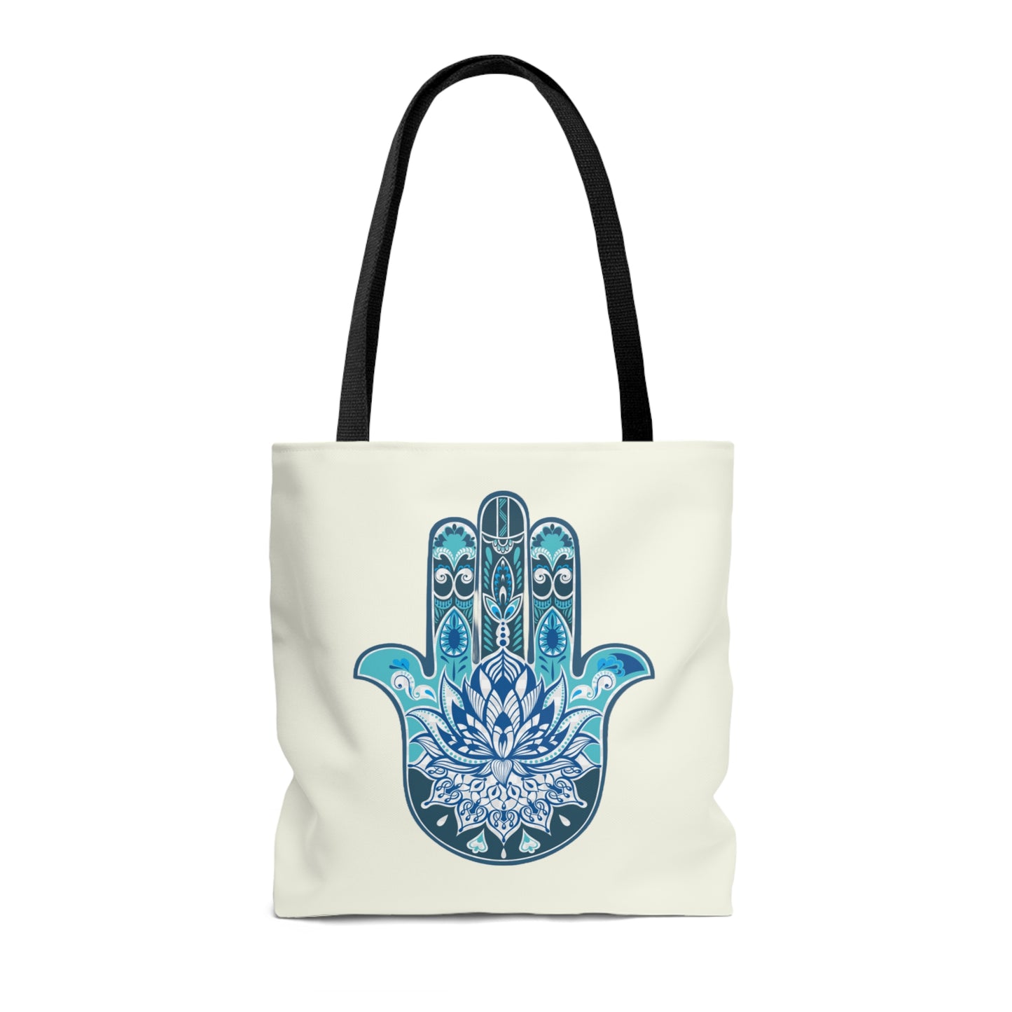 Hamsa - Chamsa - Lotus - Ivory Tote Bag