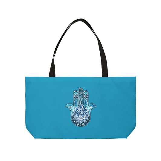 Hamsa - Chamsa - Lotus - Torquise  Big Tote Bag