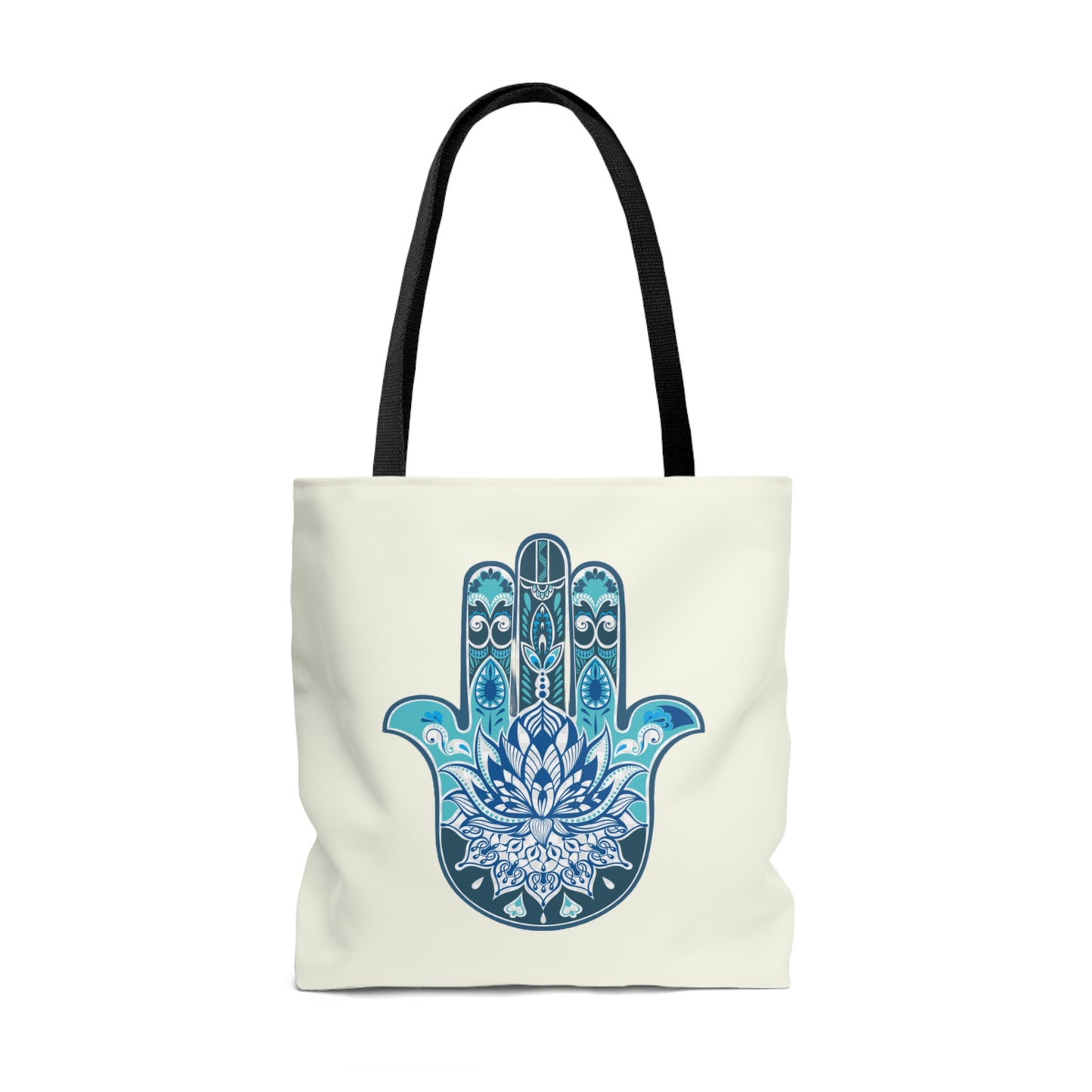 Hamsa - Chamsa - Lotus - Ivory Tote Bag