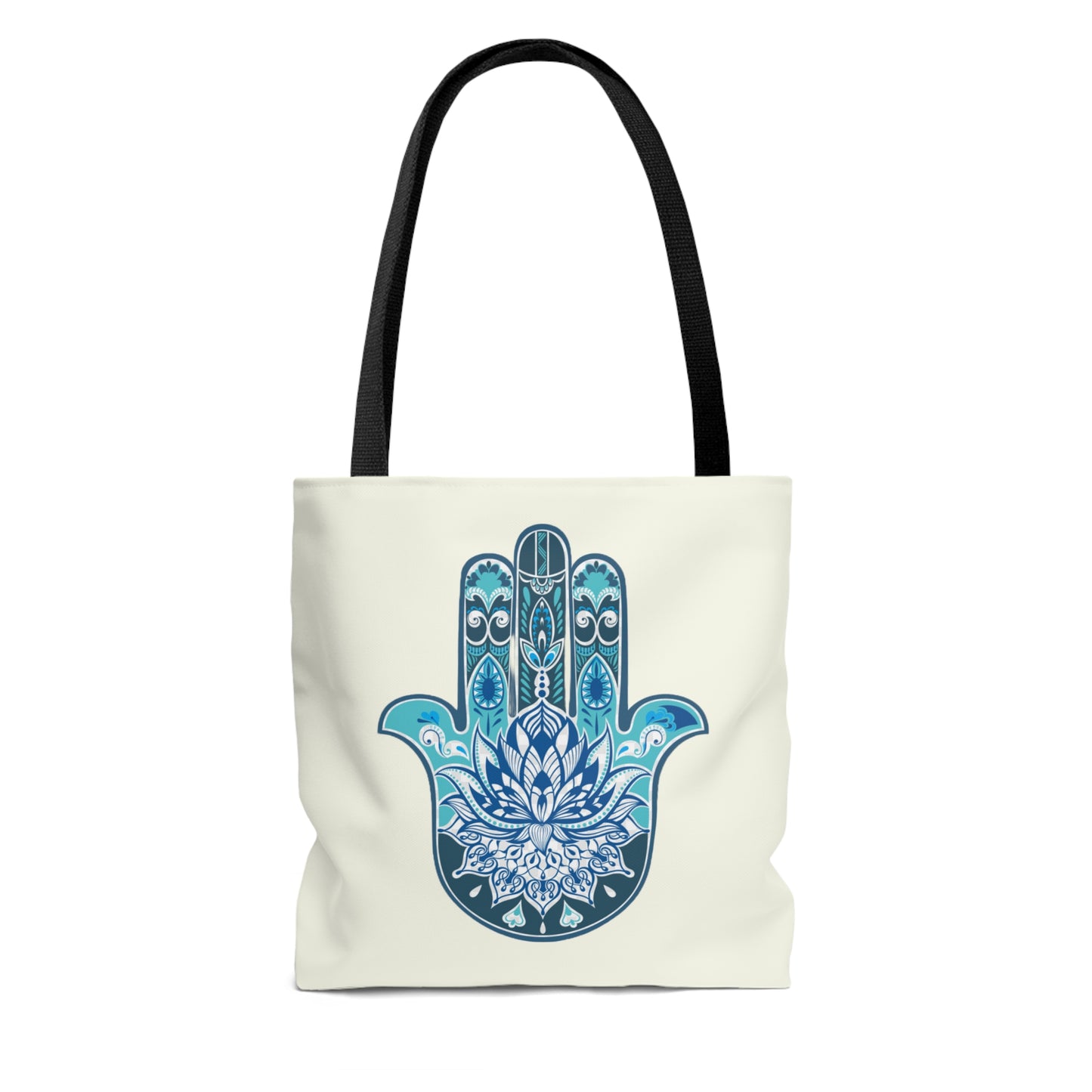 Hamsa - Chamsa - Lotus - Ivory Tote Bag